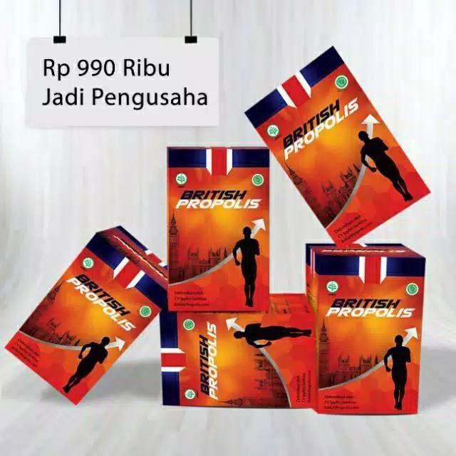 BRITISH PROPOLIS PAKET AGEN 5 BOTOL