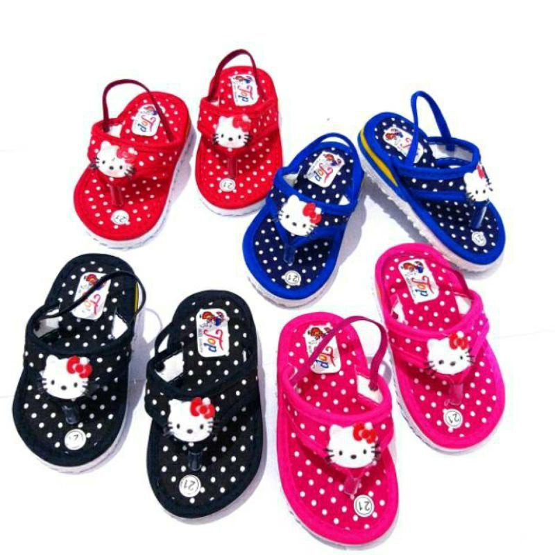 mjs  sandal bayi polkadot hellokitty