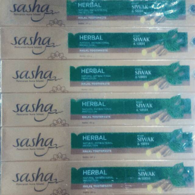 Sasha natural antibacterial tooth paste