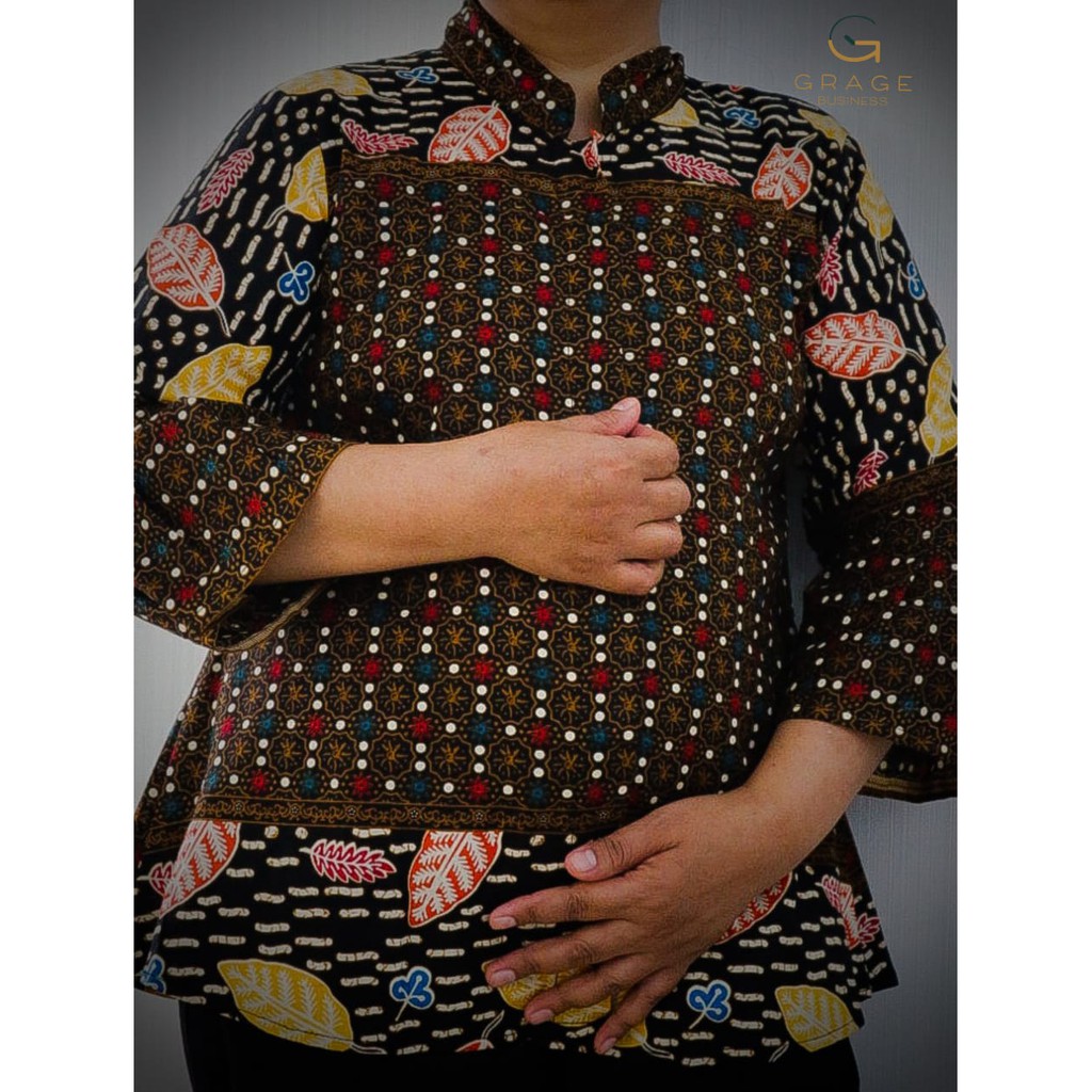 BLOUSE BATIK COKLAT