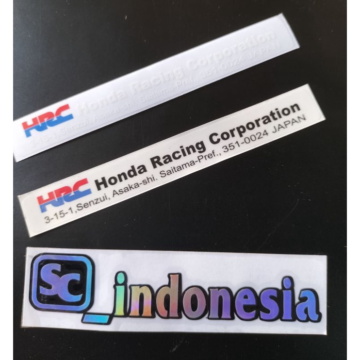 STIKER HRC TRANSPARAN