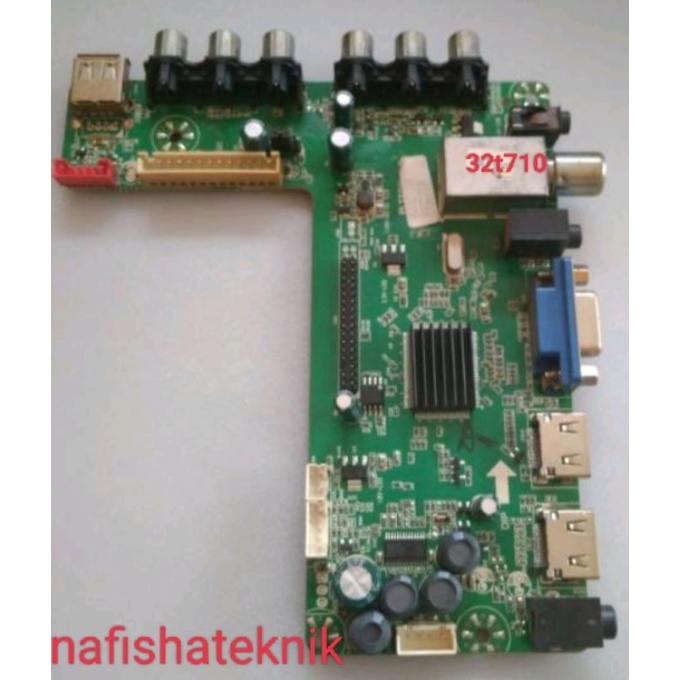 mb mainboard tv polytron 32t710
