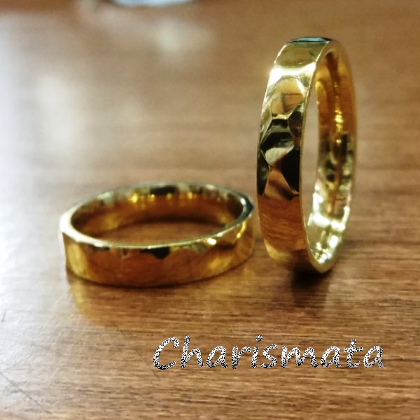 CINCIN TITANIUM MOTIF PERSEGI
