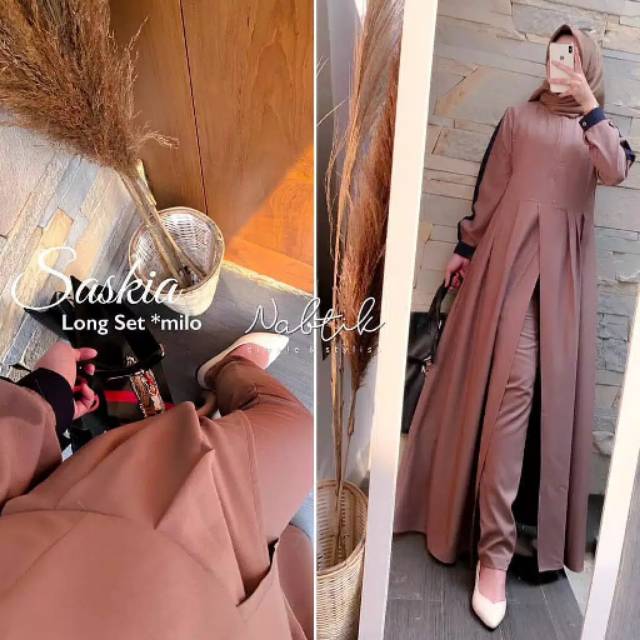 SET Saskia ( atasan + Celana )
