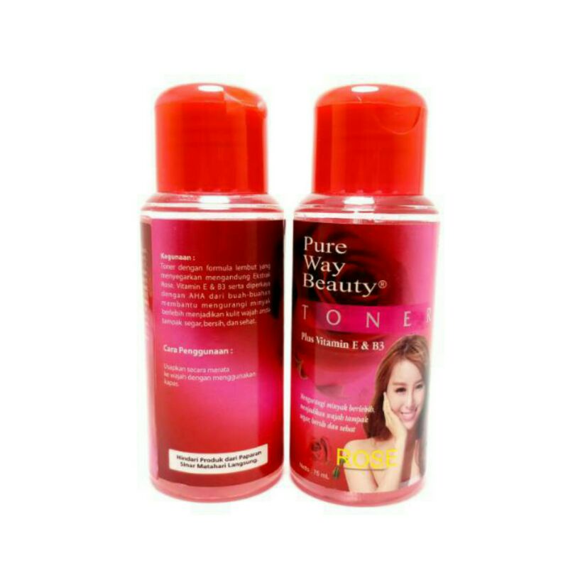 (COD)TONER ROSE BPOM 75ml