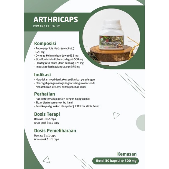 ARTHRICAPS