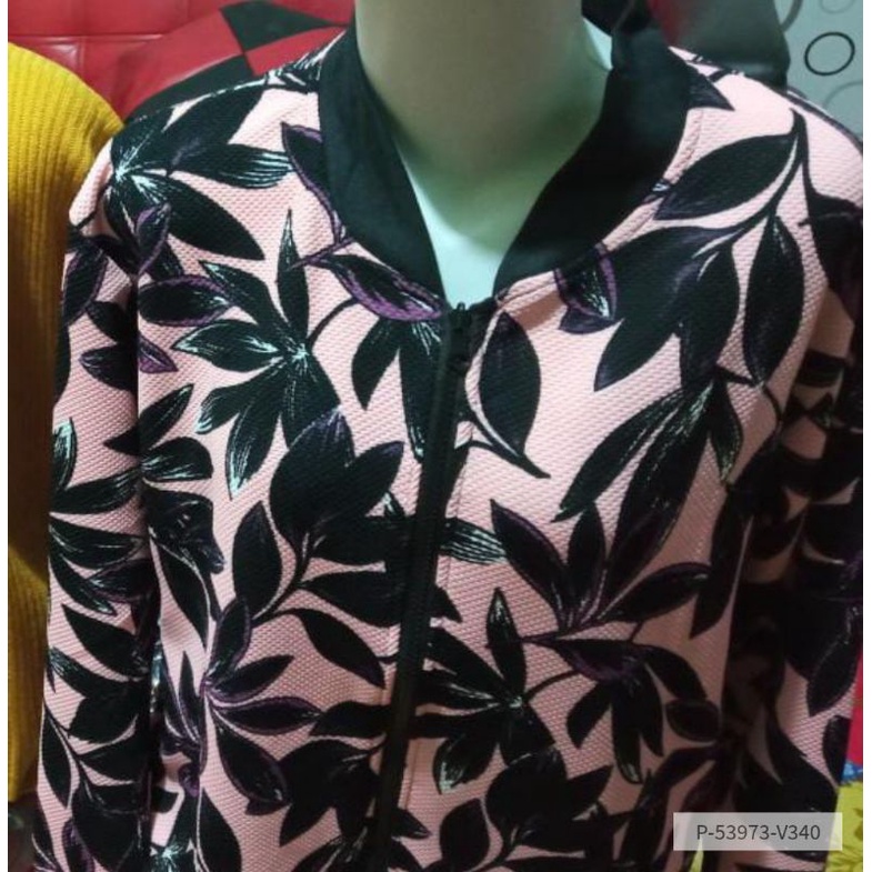 Jaket Wanita Bomber Leaf