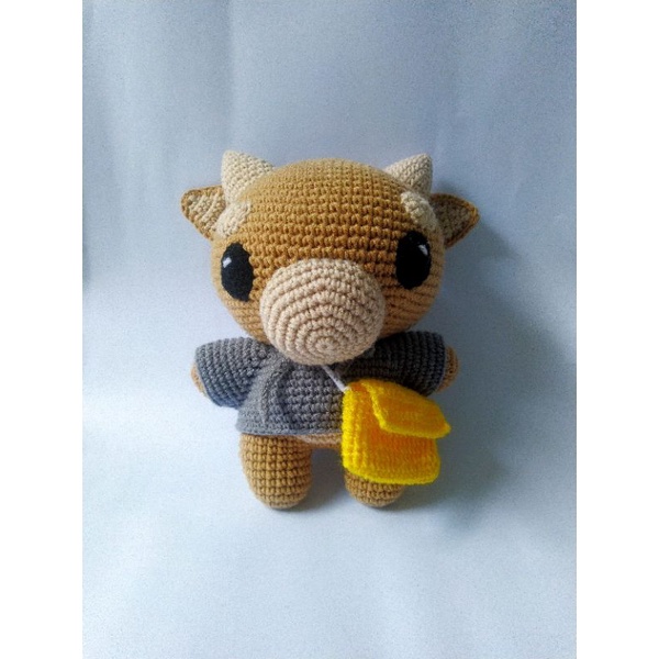 Crochet Hardworking Cow Doll