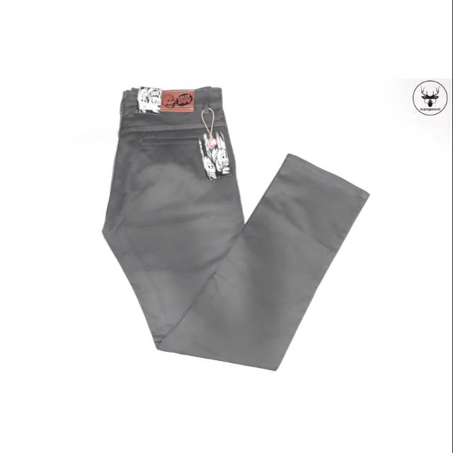 Celana Chino Abu-abu