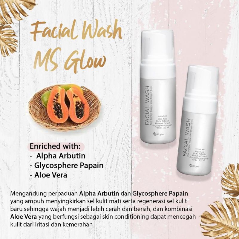 Facial wash ms glow