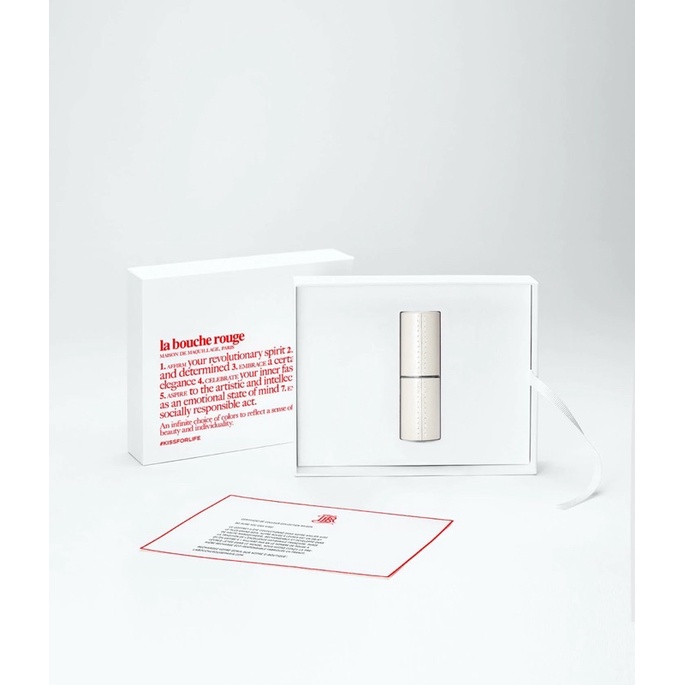 La Bouche Rouge Refillable Case - White