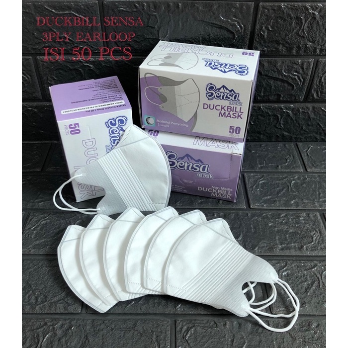 Masker Duckbill SENSA Earloop 50pcs
