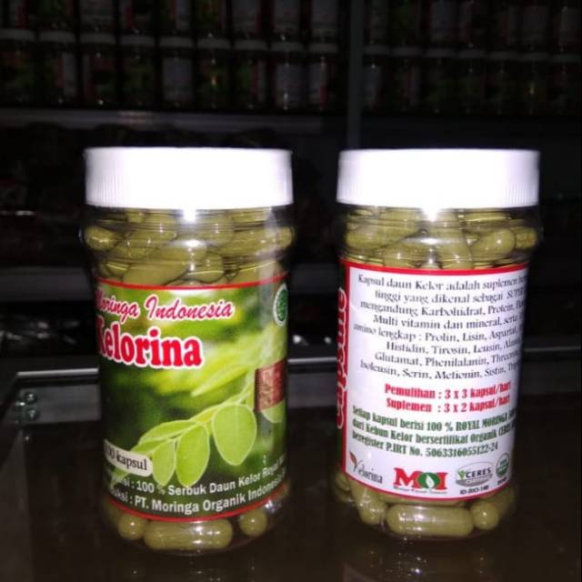 KAPSUL DAUN KELOR MORINGA ISI 100