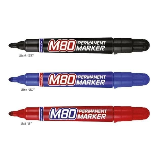 Zebra M80 Permanent Marker Bold Tip - 1.9 ~ 2.6 mm