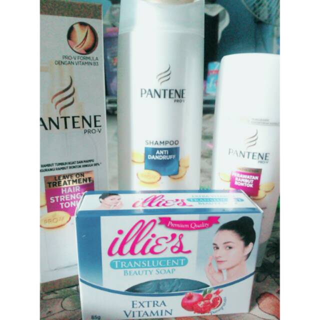 Paket hemat pantene+sabun illies