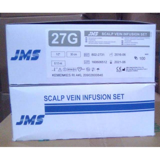 Wing neddle 27G JMS /box