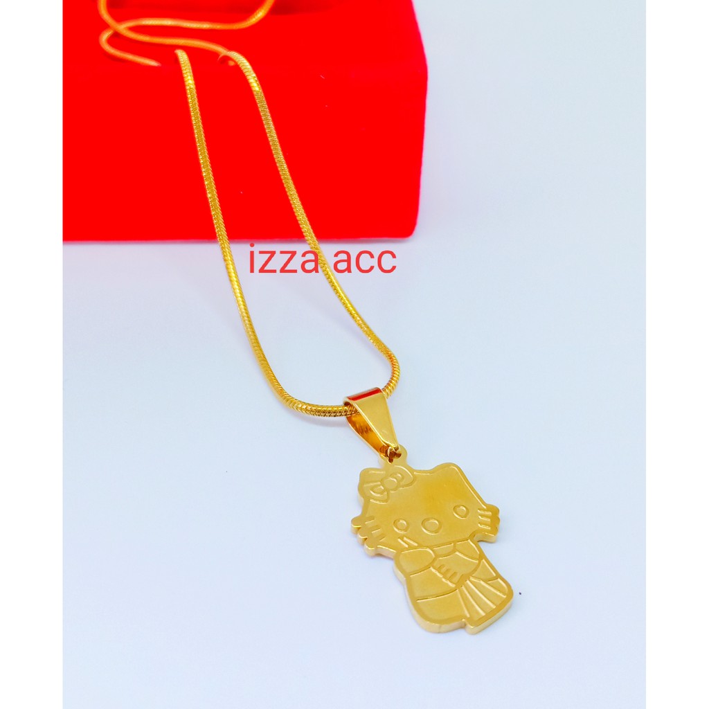 kalung titanium hello kitty stenlistill