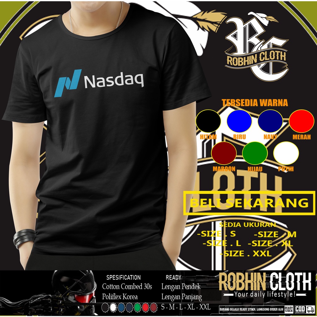 Kaos Nasdaq Logo Baju Distro