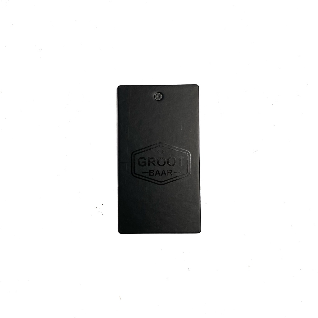 GROOTBAAR - HANGTAG BLACK