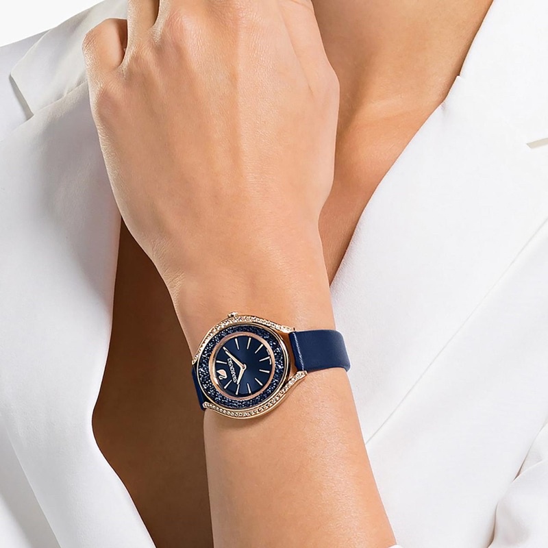 STRAP LEATHER NAVY