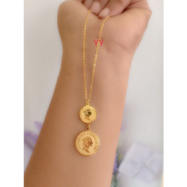 Kalung koin titanium
