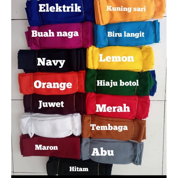 slendang polos sifon