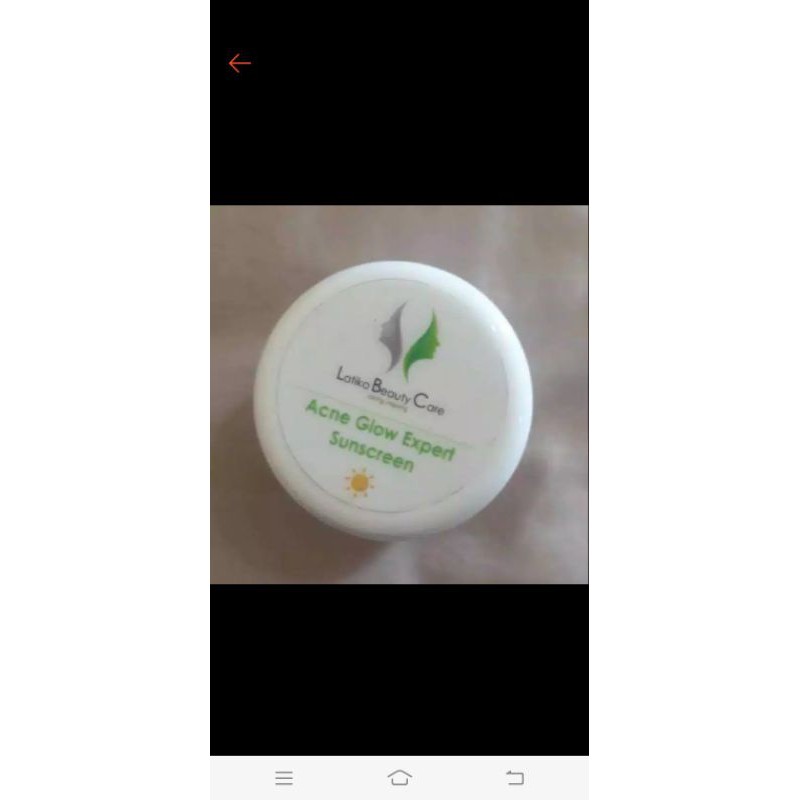 acne glow expert sunscreen