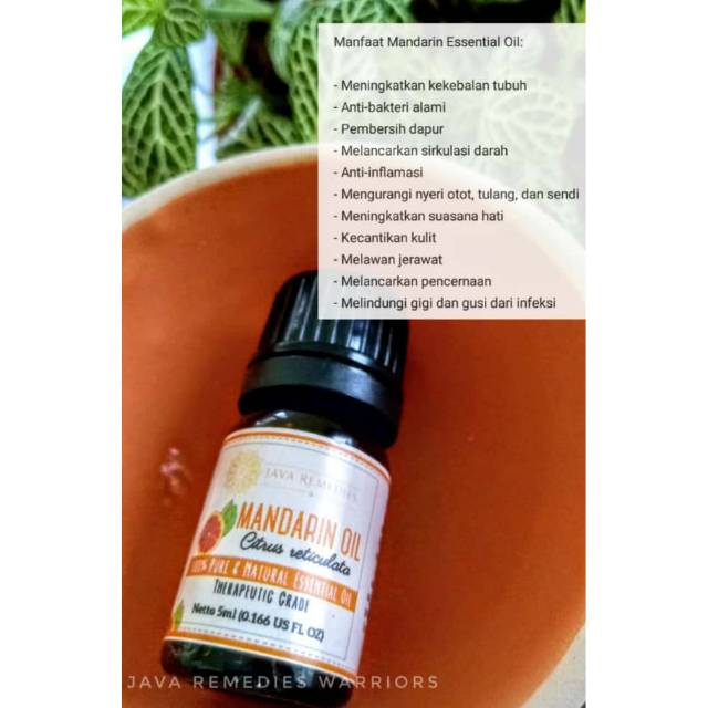 Java Remedies Essential oil mandarin orange 5 ml