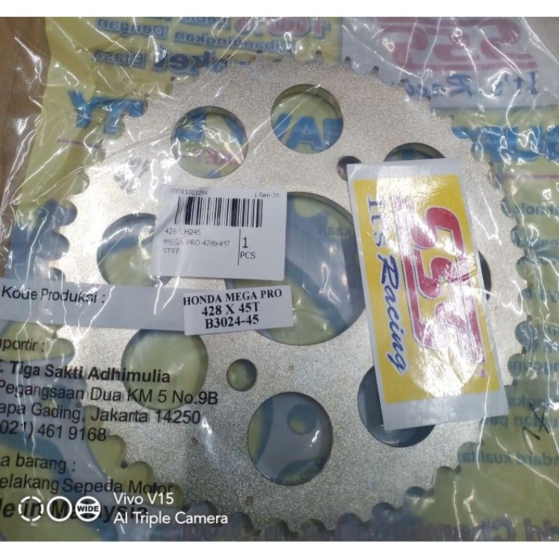 Gear belakang sss Megapro 45T