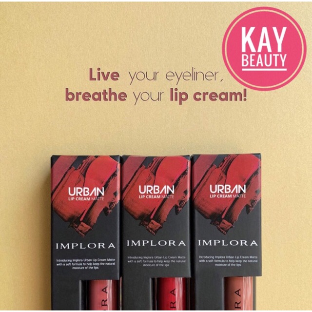Implora Lip Matte Cream 2.75gr (Original 100% BPOM bisa COD)