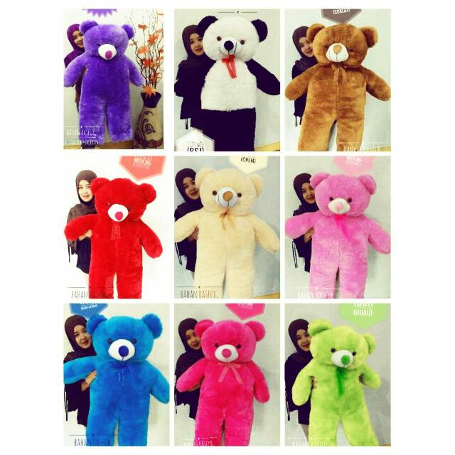 Boneka panda aneka warna