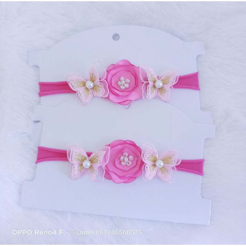 Headband mini flower butterfly