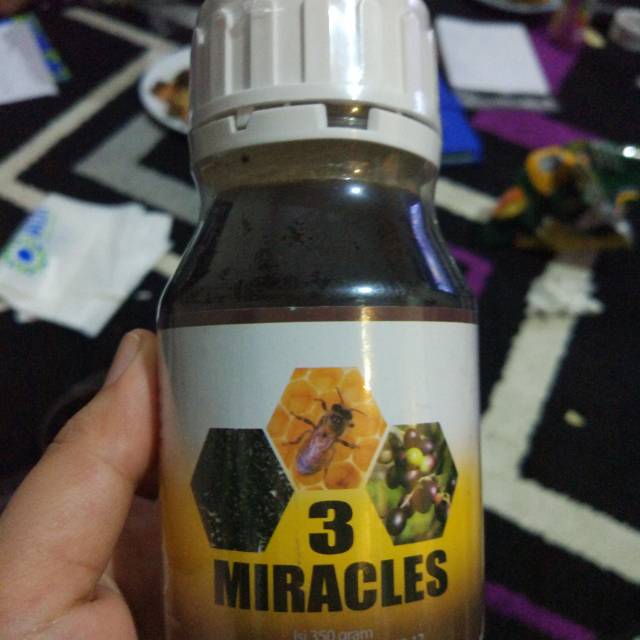Madu 3 Miracles (Madu multiflora,  Habbatussauda, Zaitun)