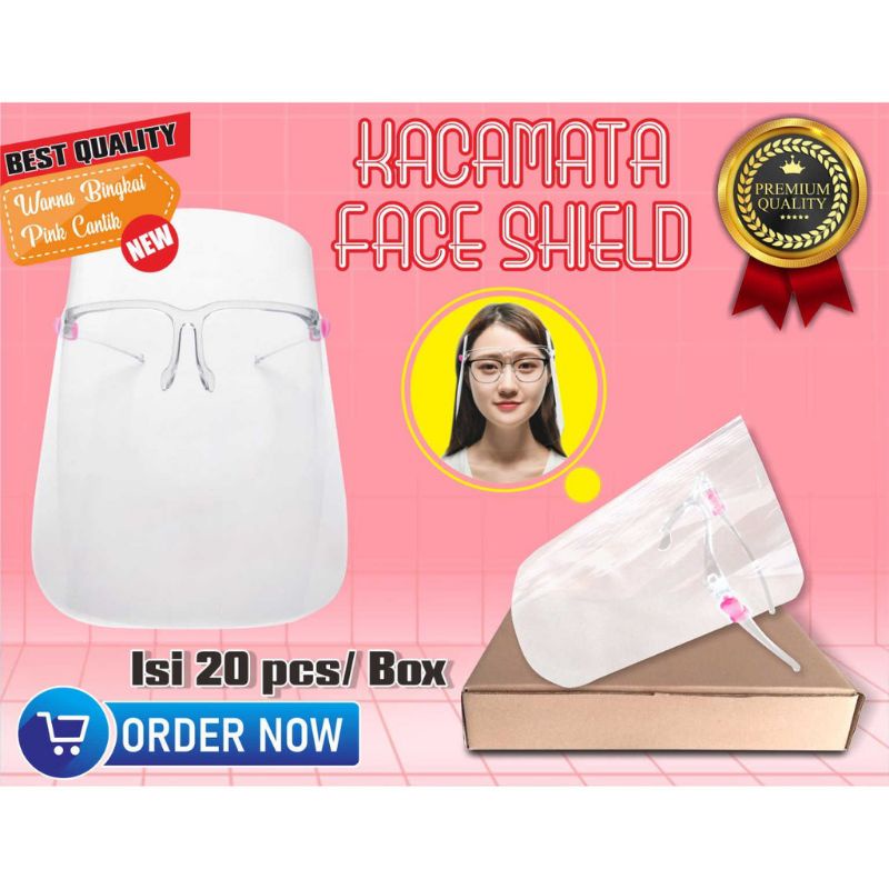 FACE SHIELD KACAMATA PINK