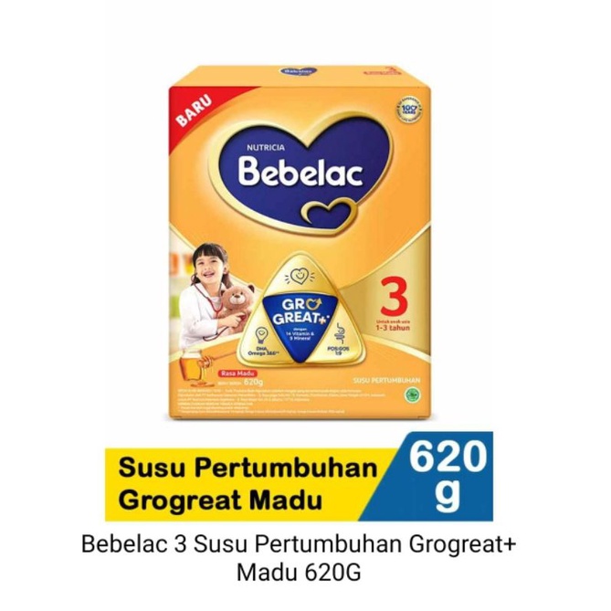 Bebelac 3 Madu/Vanilla 620 Gram