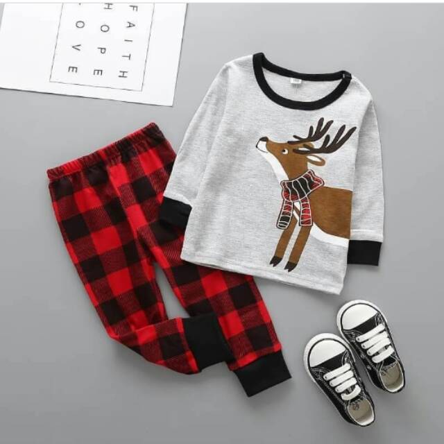 PJB-NN010 Grey Deer Pyjamas