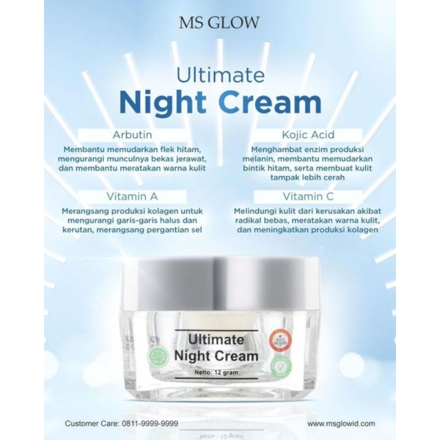 MS GLOW ULTIMATE NIGHT CREAM