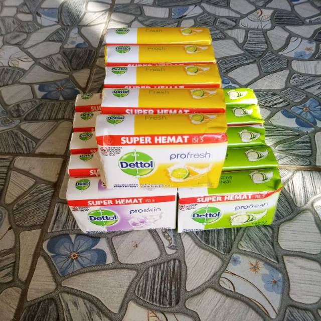 dettol bar 105gr isi 5