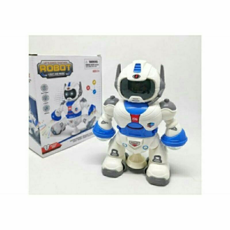 Mainan Robot Dance Rotating 360 Dancing Light And Music