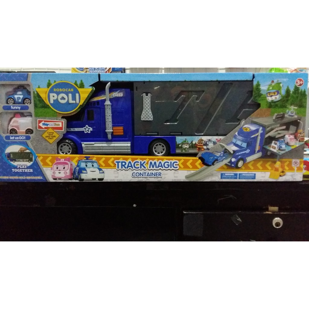 Track Magic container POLI-Mainan Anak