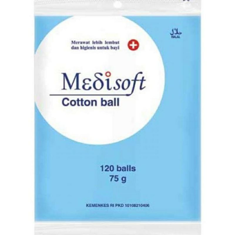 Medisoft cotton ball 75gr(120pc)