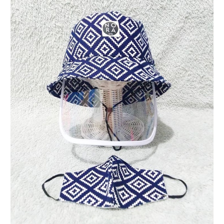 TOPI FACESHIELD BUCKET HAT COUPLE
