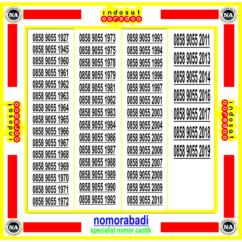 nomor cantik indosat HAL1