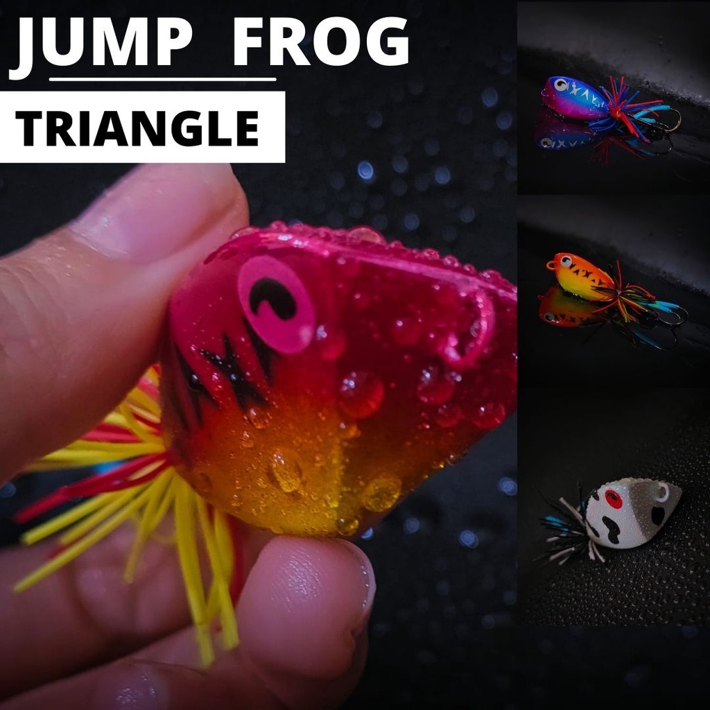 JUMP FROG TRIANGLE UMPAN CASTING TOMAN merck HEMLOCK