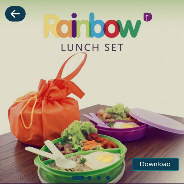Rainbow lunch set