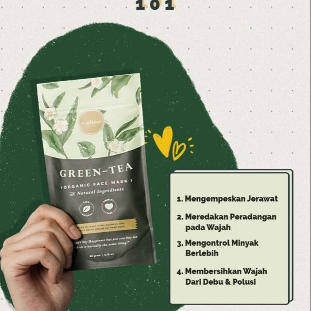 Masker wajah Crushlicious Greentea