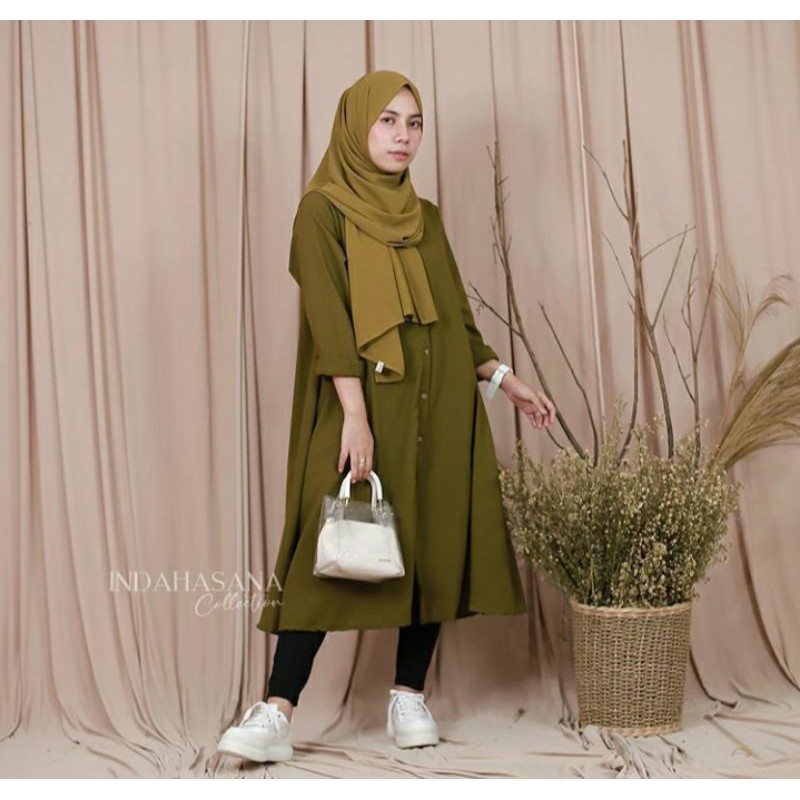 TUNIK - HAFEEZA MIDI TUNIK