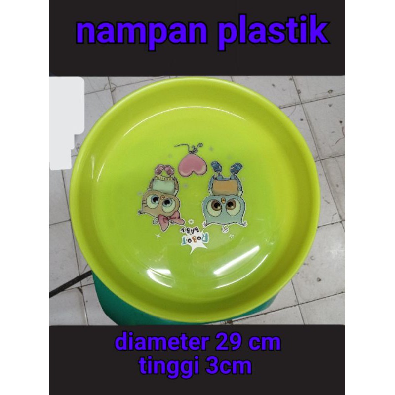 nampan bulat plastik