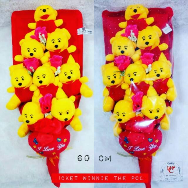 Bucket boneka pooh istimewa