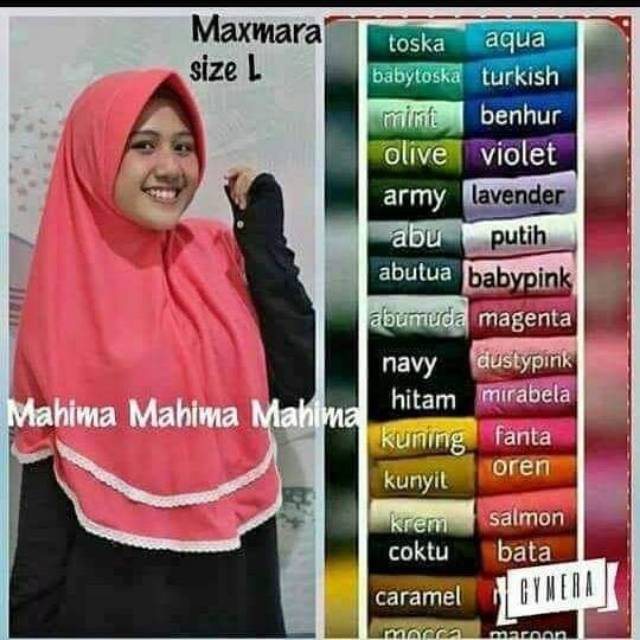Jilbab Instan renda double